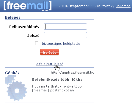 Bejelentkezés freemail Freemail szimpla